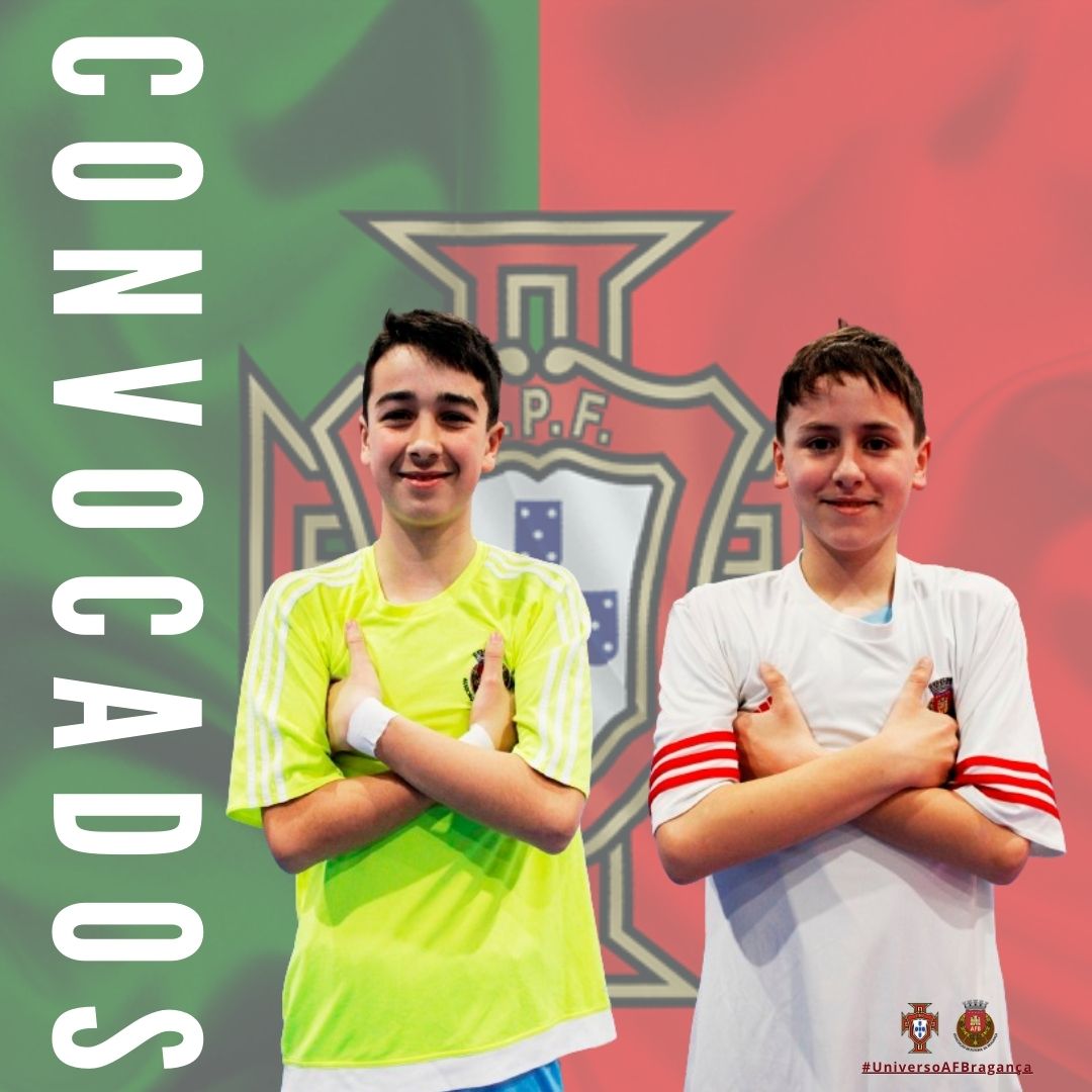 Diogo Castro e Afonso Morais chamados à Seleção Nacional Sub-13 de Futsal 