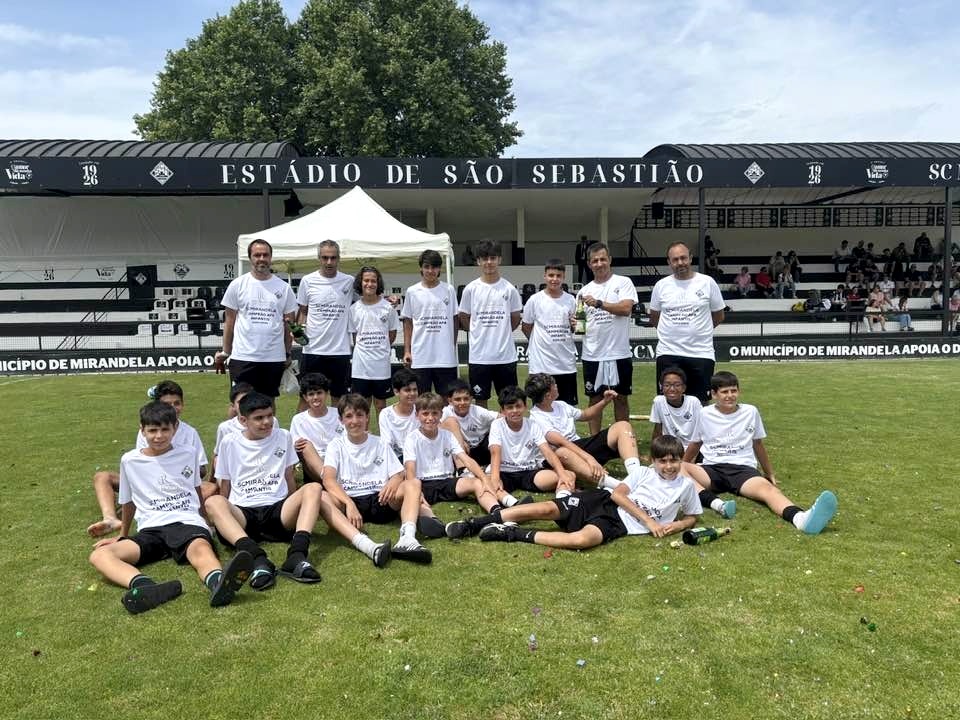 SC Mirandela B conquista título distrital de infantis 