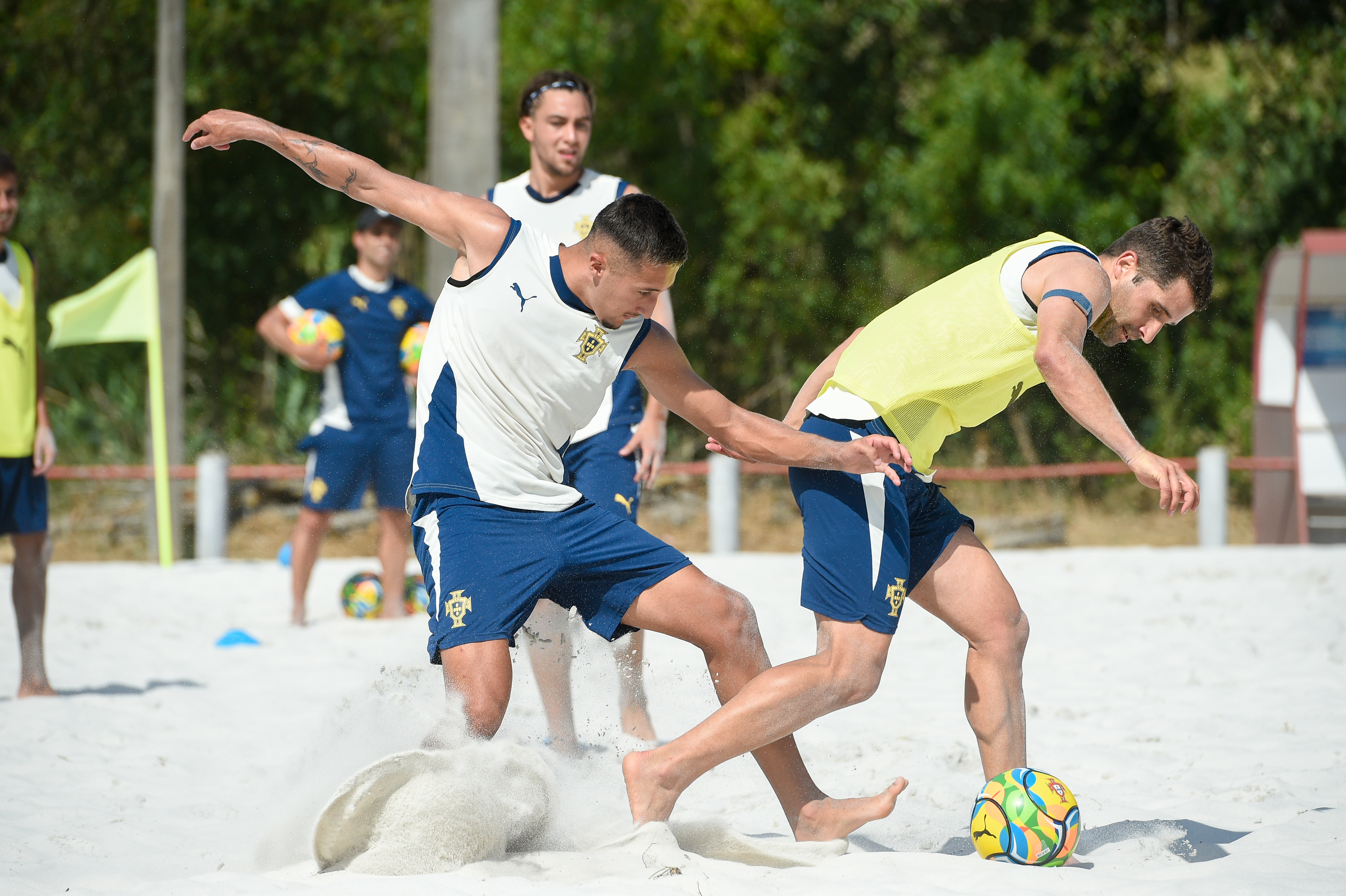 Filipe Santos em estágio da Seleção Nacional de Futebol de Praia