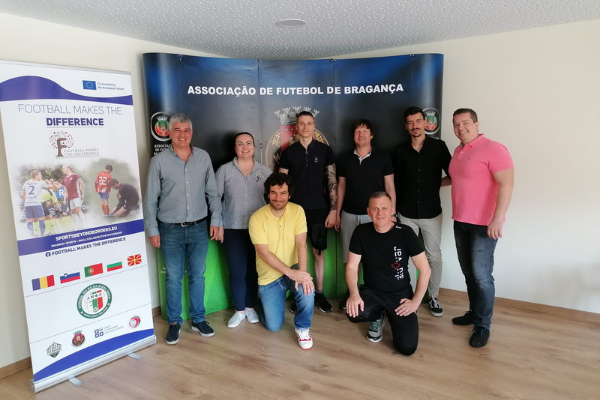 Associação de Futebol de Bragança acolheu reunião do projeto “Football Makes The Difference”