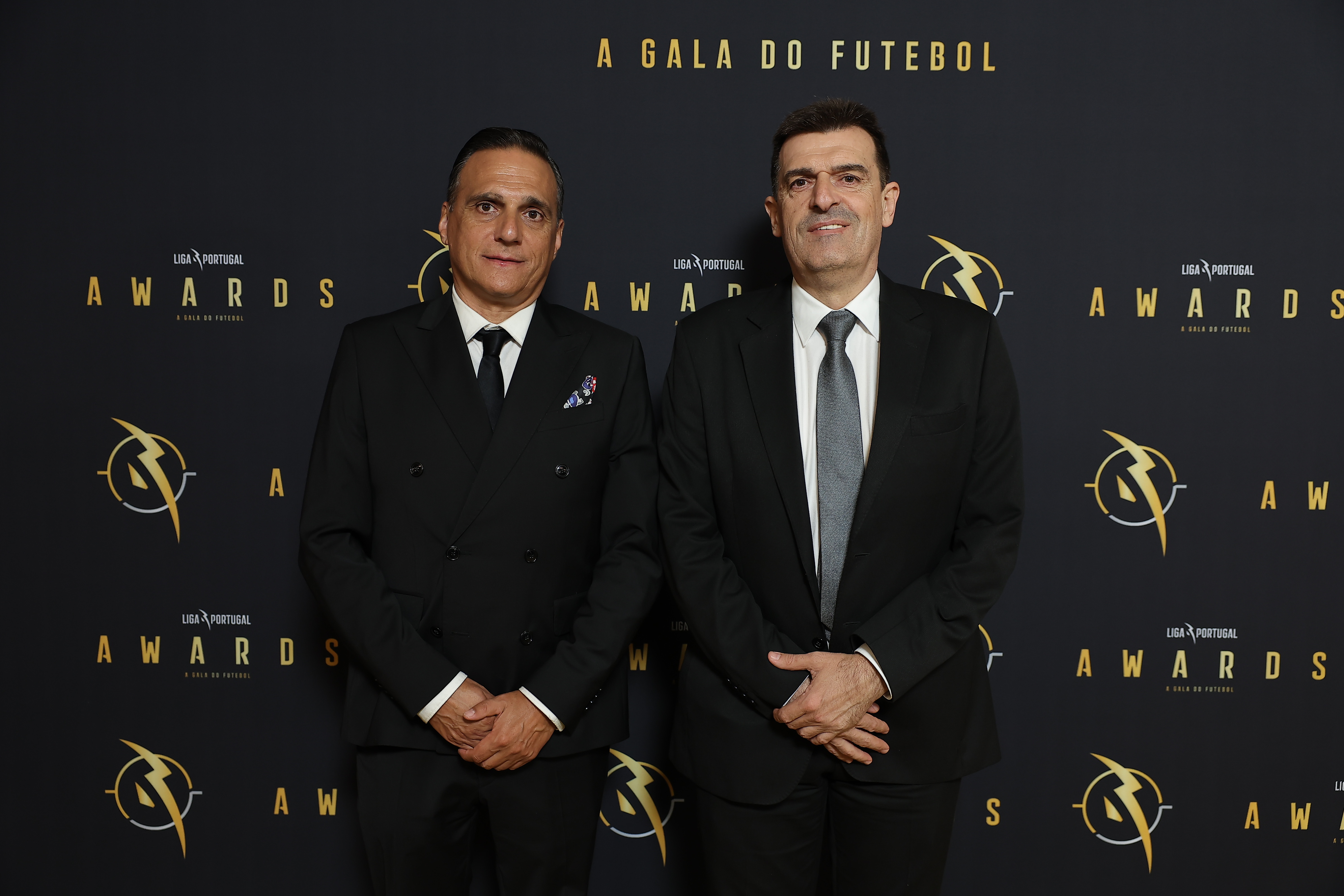 Presidente e diretor da AF Bragança na gala da Liga Portugal Awards
