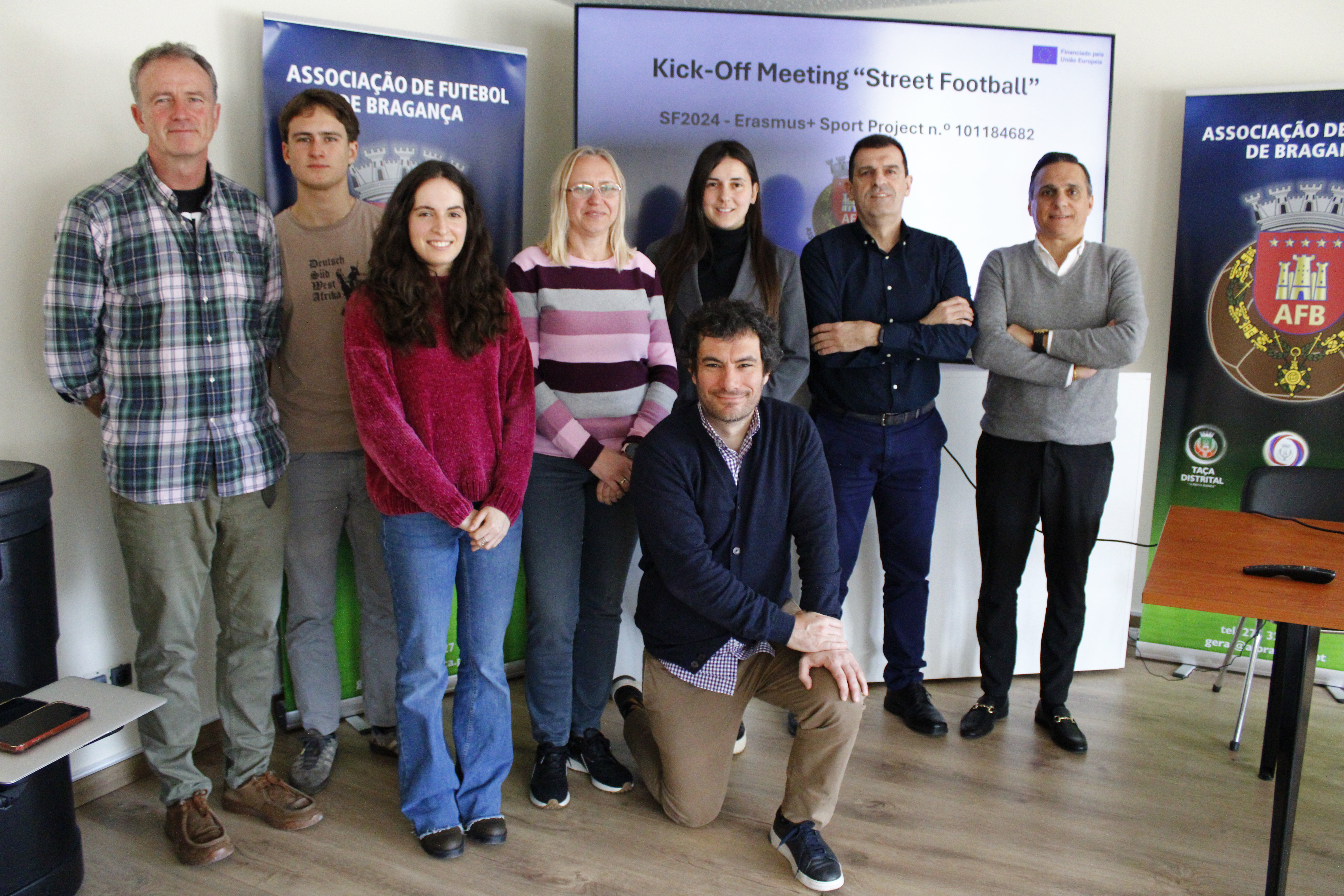 AF Bragança recebeu reunião de abertura do Projeto Erasmus+ “Street Football”