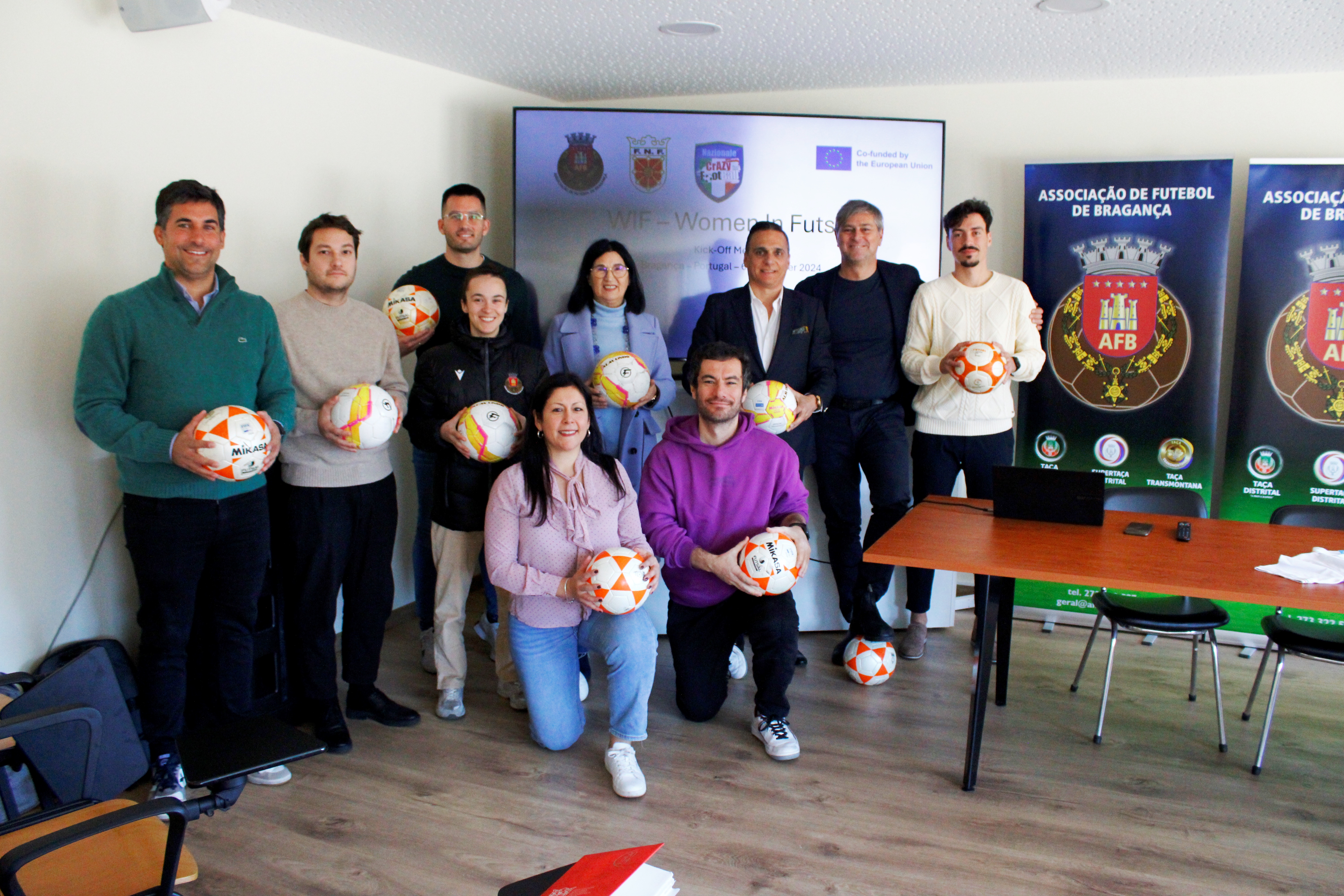 AF Bragança acolheu reunião de abertura do projeto “Women In Futsal”